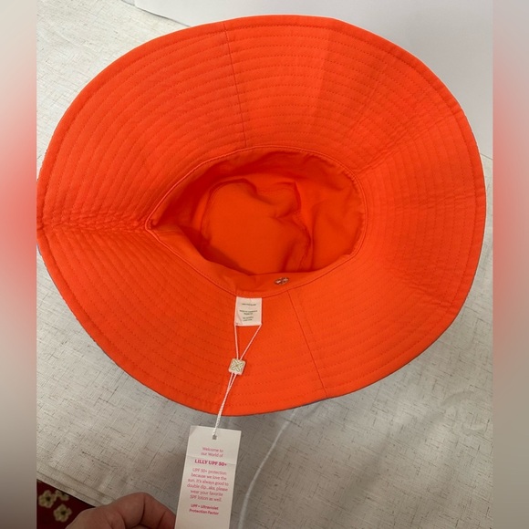 Lilly Pulitzer Floral Blue Pink Bucket Hat 🌴☀️ - Picture 3 of 8